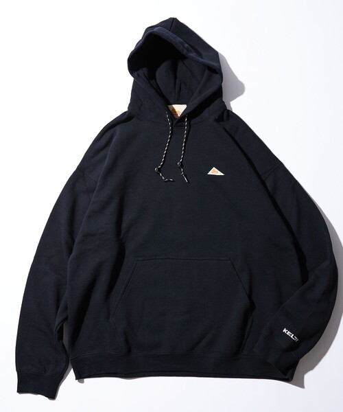 FREAK'S STORE（フリークスストア）の「WEB限定 KELTY×FREAK'S STORE/ケルティ 別注 ワンポイント ヴィンテージロゴ プルオーバーパーカー/フーディー/ビッグシルエット（パーカー・メンズ・ブラック/ダークグリーン/グレー/オフホワイト/グレイッシュブルー・SMALL/MEDIUM/LARGE/X-LARGE）」の12枚目の写真