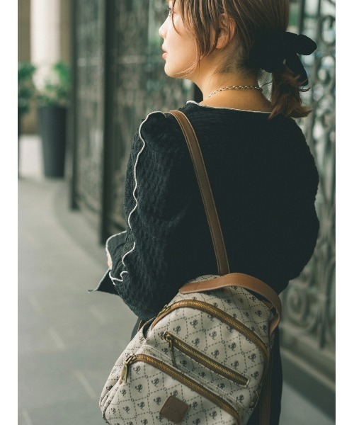 JUMELLE(ジュメロ)の「リップルライントップ(Tシャツ/カットソー・レディース・ブラック/アイボリー・FREE)」の22枚目の写真