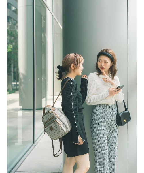 JUMELLE(ジュメロ)の「リップルライントップ(Tシャツ/カットソー・レディース・ブラック/アイボリー・FREE)」の15枚目の写真