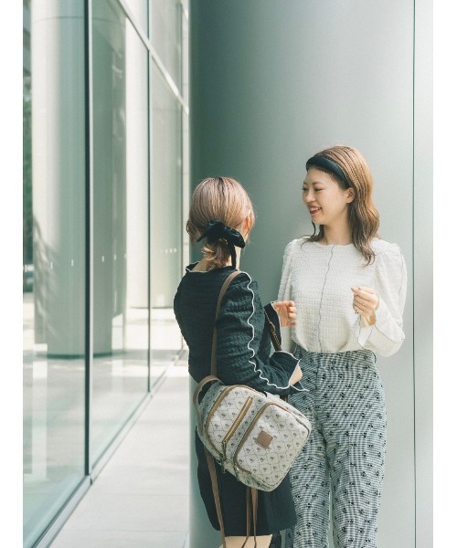 JUMELLE(ジュメロ)の「リップルライントップ(Tシャツ/カットソー・レディース・ブラック/アイボリー・FREE)」の7枚目の写真