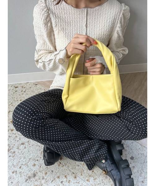 JUMELLE(ジュメロ)の「リップルライントップ(Tシャツ/カットソー・レディース・ブラック/アイボリー・FREE)」の10枚目の写真