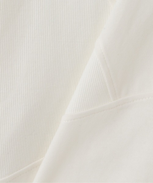 AULA AILA（アウラアイラ）の「AULA AILA/アウラアイラ/別注リブMIX プルパーカー（パーカー・レディース・ホワイト/ブラック・0）」の8枚目の写真