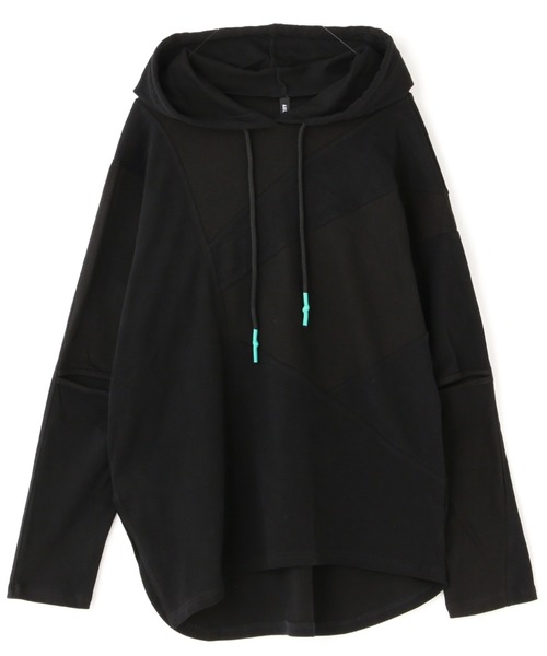 AULA AILA（アウラアイラ）の「AULA AILA/アウラアイラ/別注リブMIX プルパーカー（パーカー・レディース・ホワイト/ブラック・0）」の3枚目の写真