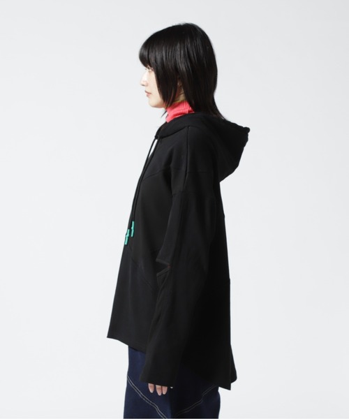 AULA AILA（アウラアイラ）の「AULA AILA/アウラアイラ/別注リブMIX プルパーカー（パーカー・レディース・ホワイト/ブラック・0）」の11枚目の写真