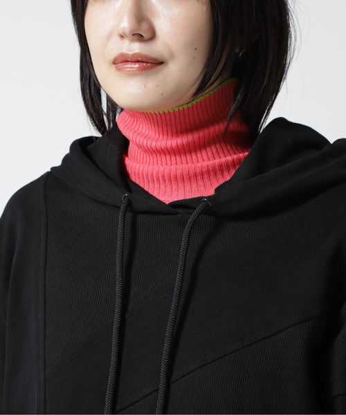 AULA AILA（アウラアイラ）の「AULA AILA/アウラアイラ/別注リブMIX プルパーカー（パーカー・レディース・ホワイト/ブラック・0）」の14枚目の写真