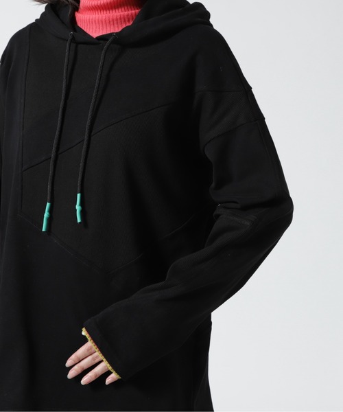 AULA AILA（アウラアイラ）の「AULA AILA/アウラアイラ/別注リブMIX プルパーカー（パーカー・レディース・ホワイト/ブラック・0）」の15枚目の写真