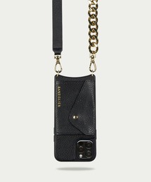 【BANDOLIER】CHARLOTTE SIDE SLOT BK GD　iPhone12 iPhone12Pro iPhone13 iPhone13Pro