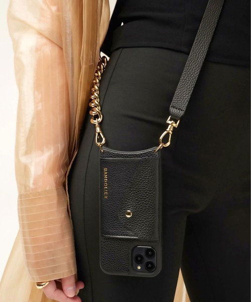 BANDOLIER（バンドリヤー）の「【BANDOLIER】CHARLOTTE SIDE SLOT BK GD　iPhone12 iPhone12Pro iPhone13 iPhone13Pro（スマホケース/カバー・レディース・その他6/その他7/その他8・FREE）」の8枚目の写真