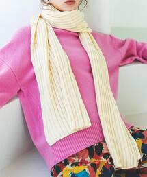 BEAUTY&YOUTH UNITED ARROWS | ニット リブ ロング マフラー(マフラー)