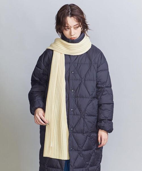 BEAUTY&YOUTH UNITED ARROWS（ビューティーアンドユースユナイテッドアローズ）の「ニット リブ ロング マフラー（マフラー・レディース・グレー/ピンク/コバルトブルー/オフホワイト・FREE）」の6枚目の写真