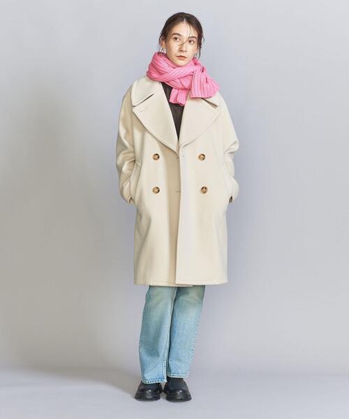 BEAUTY&YOUTH UNITED ARROWS（ビューティーアンドユースユナイテッドアローズ）の「ニット リブ ロング マフラー（マフラー・レディース・グレー/ピンク/コバルトブルー/オフホワイト・FREE）」の11枚目の写真