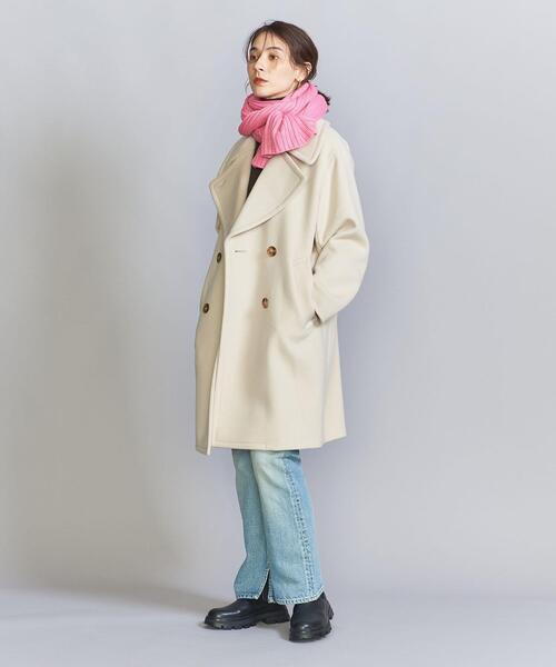 BEAUTY&YOUTH UNITED ARROWS（ビューティーアンドユースユナイテッドアローズ）の「ニット リブ ロング マフラー（マフラー・レディース・グレー/ピンク/コバルトブルー/オフホワイト・FREE）」の12枚目の写真