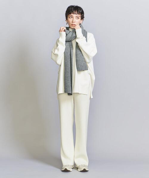 BEAUTY&YOUTH UNITED ARROWS（ビューティーアンドユースユナイテッドアローズ）の「ニット リブ ロング マフラー（マフラー・レディース・グレー/ピンク/コバルトブルー/オフホワイト・FREE）」の14枚目の写真