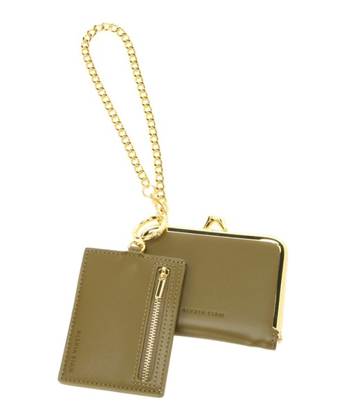 ALEXIA STAM(アリシアスタン)の「Coin & Card Case With Chain Strap /コイン&カードケースSet(コインケース・レディース・ブラック/カーキ/アイボリー・FREE)」の19枚目の写真