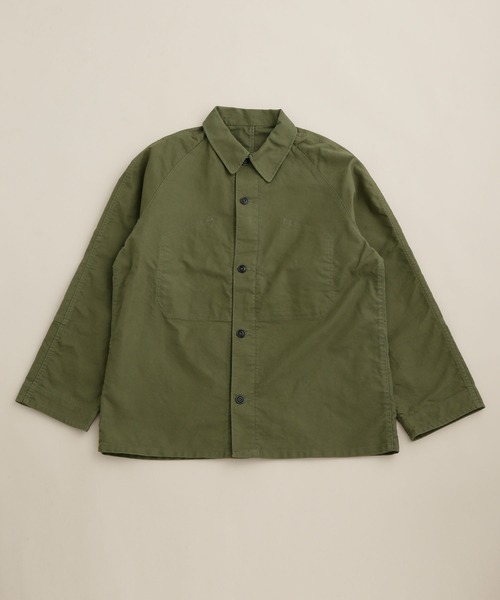 NANO universe(ナノユニバース)の「LB.03/モールスキンワークジャケット(ミリタリージャケット・メンズ・ブラック/ブルー/カーキ・M/L/S)」の21枚目の写真