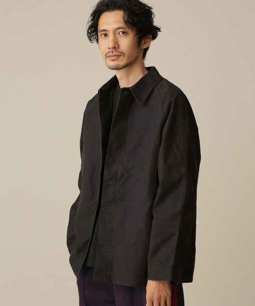 NANO universe(ナノユニバース)の「LB.03/モールスキンワークジャケット(ミリタリージャケット・メンズ・ブラック/ブルー/カーキ・M/L/S)」の12枚目の写真