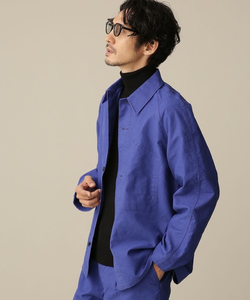 NANO universe(ナノユニバース)の「LB.03/モールスキンワークジャケット(ミリタリージャケット・メンズ・ブラック/ブルー/カーキ・M/L/S)」の14枚目の写真