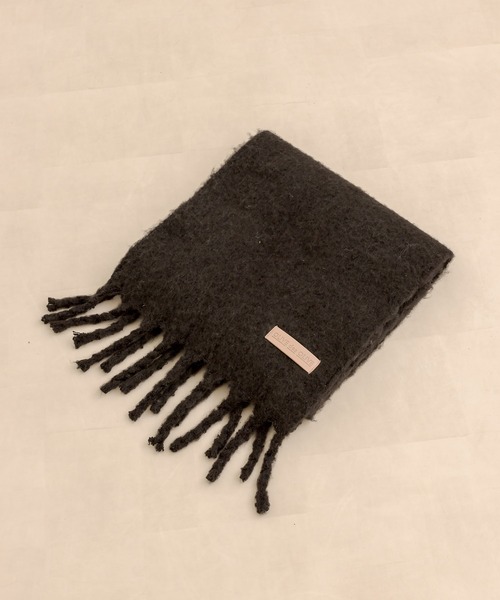 OLIVE des OLIVE(オリーブデオリーブ)の「【WEB限定カラ―あり】タグ付きブークレマフラー(マフラー・レディース・ブラック/サックスブルー/グレー/オフホワイト/ピンク・FREE)」の12枚目の写真