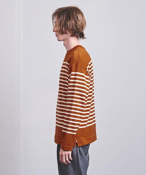 District(ディストリクト)の「<District > ボーダー クルーネック ニット(ニット/セーター・メンズ・グレー/ブラック/オレンジ・L/S/M)」の5枚目の写真