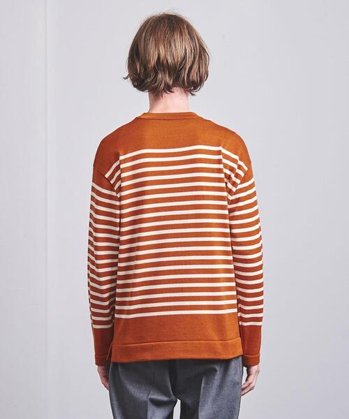 District(ディストリクト)の「<District > ボーダー クルーネック ニット(ニット/セーター・メンズ・グレー/ブラック/オレンジ・L/S/M)」の6枚目の写真