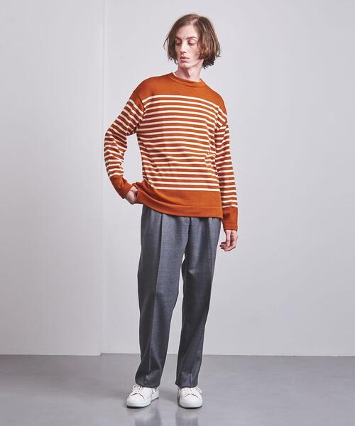 District(ディストリクト)の「<District > ボーダー クルーネック ニット(ニット/セーター・メンズ・グレー/ブラック/オレンジ・L/S/M)」の8枚目の写真
