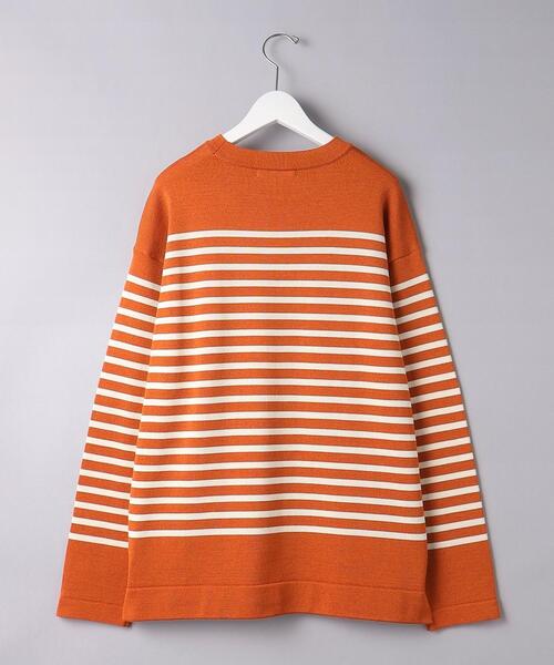 District(ディストリクト)の「<District > ボーダー クルーネック ニット(ニット/セーター・メンズ・グレー/ブラック/オレンジ・L/S/M)」の10枚目の写真