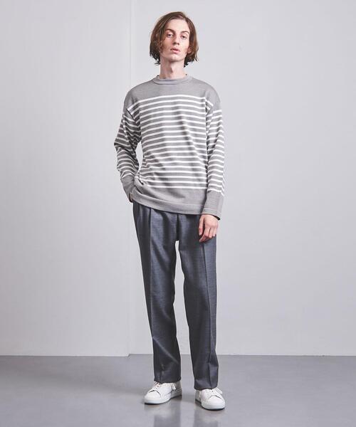 District(ディストリクト)の「<District > ボーダー クルーネック ニット(ニット/セーター・メンズ・グレー/ブラック/オレンジ・L/S/M)」の15枚目の写真