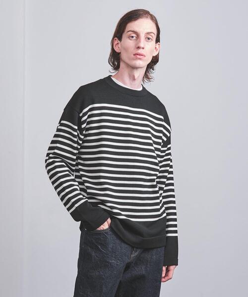 District(ディストリクト)の「<District > ボーダー クルーネック ニット(ニット/セーター・メンズ・グレー/ブラック/オレンジ・L/S/M)」の19枚目の写真