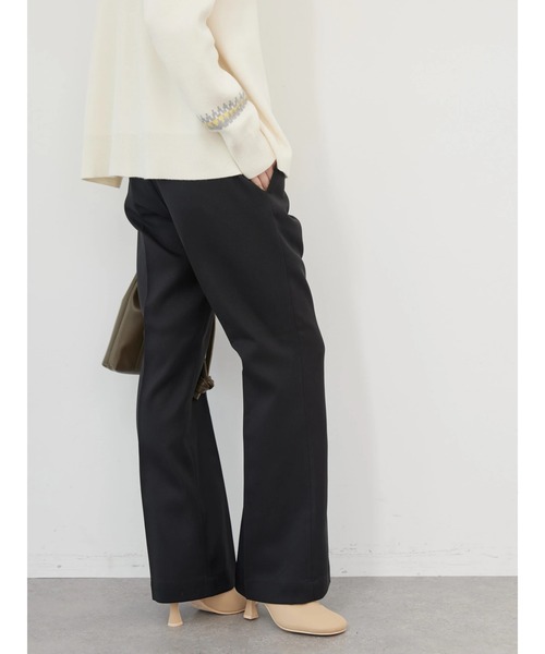 AMERICAN HOLIC（アメリカンホリック）の「細見えブーツカットパンツ（その他パンツ・レディース・ブラック/ベージュ/サックスブルー/オレンジ/グリーン・S/M/L/XS）」の8枚目の写真