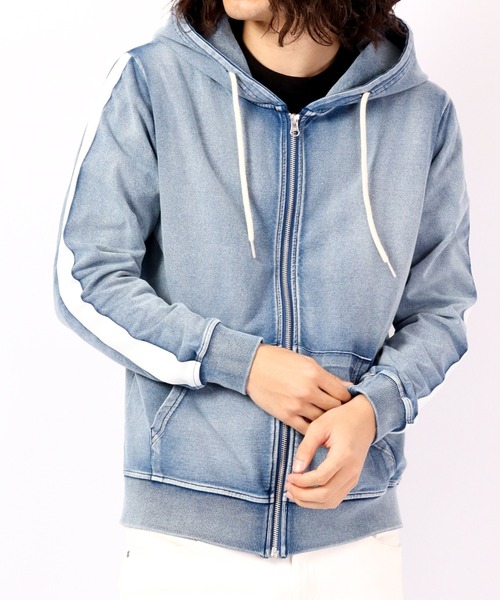 Sideline vintage clothing style zip up hoodie / サイドライン古着風ジップアップパーカー unisex（パーカー）｜EVOLUTION（エボリューション）