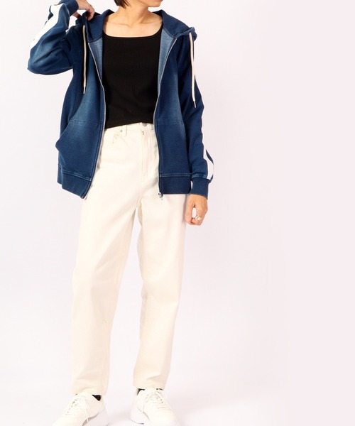 EVOLUTION(エボリューション)の「Sideline vintage clothing style zip up hoodie / サイドライン古着風ジップアップパーカー unisex(パーカー・メンズ・サックスブルー/ネイビー・XL/XXL/L/M)」の7枚目の写真