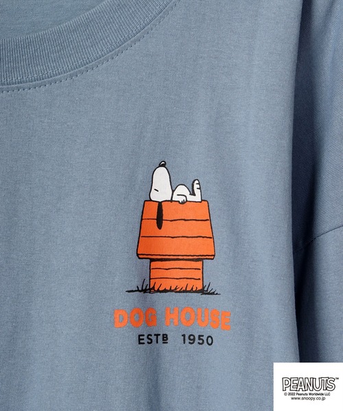 PEANUTS(ピーナッツ)の「PEANUTS スヌーピー レイヤード長袖Tシャツ(Tシャツ/カットソー・レディース・ブラック/ピンクベージュ/ホワイト/ラベンダー/ベージュ/ブルーグレー・M/L)」の17枚目の写真