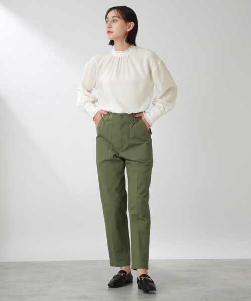 THE SHOP TK (ザ ショップ ティーケー )の「◆【洗える】ギャザーフリルブラウス(シャツ/ブラウス・レディース・ホワイト系/ブラック/ライトブルー・11/12/13)」の12枚目の写真