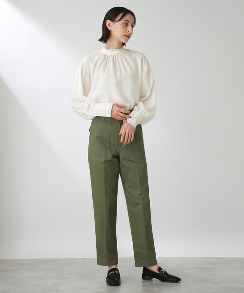 THE SHOP TK (ザ ショップ ティーケー )の「◆【洗える】ギャザーフリルブラウス(シャツ/ブラウス・レディース・ホワイト系/ブラック/ライトブルー・11/12/13)」の13枚目の写真
