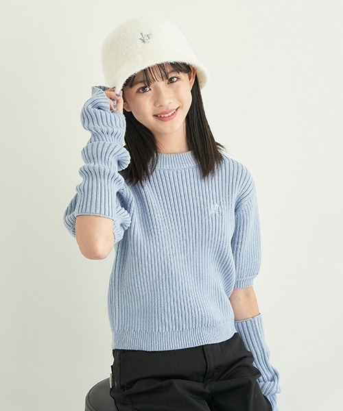 LOVETOXIC（ラブトキシック）の「アームウォーマーつきニット（ニット  