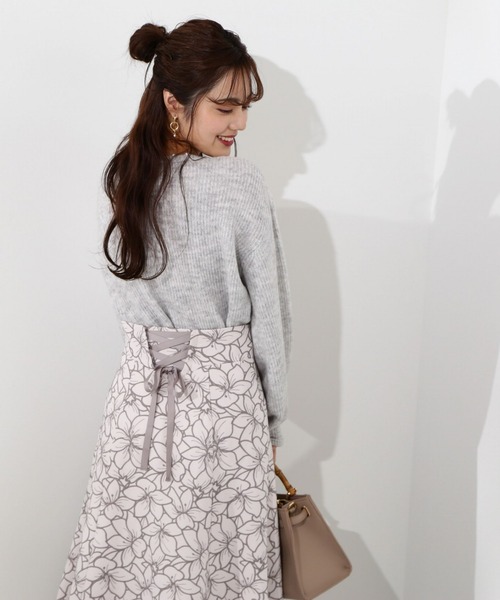 PROPORTION BODY DRESSING(プロポーションボディドレッシング)の「エンブロイダリーマーメイドスカート / 1213120100(スカート・レディース・ライトグリーン/グレー・MEDIUM/SMALL)」の16枚目の写真