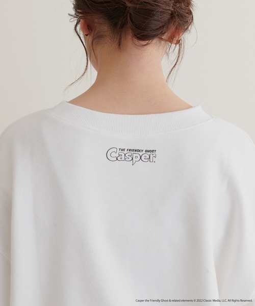 natural couture（ナチュラルクチュール）の「ユニバーサルコラボ casperプリントゆるスウエット（スウェット・レディース・オフホワイト/オートミール・FREE）」の21枚目の写真