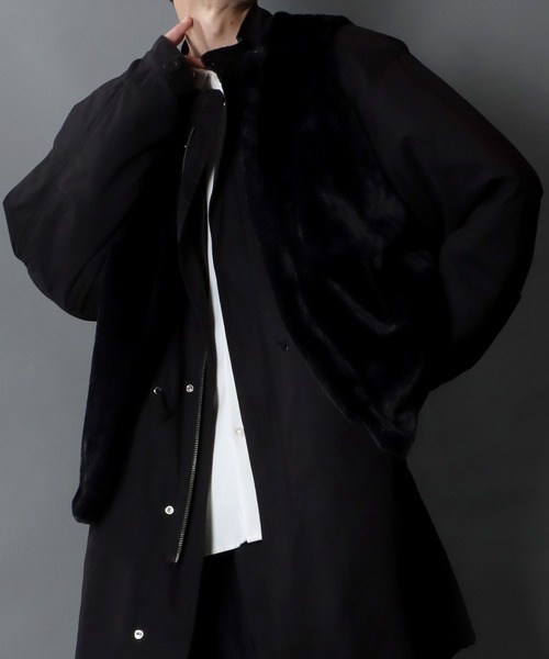 SITRY(シトリー)の「fur vest/ファー ベスト(ベスト・メンズ・ブラック/ブラウン・M/L/XL)」の2枚目の写真