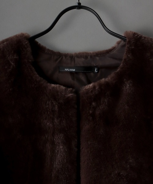 SITRY(シトリー)の「fur vest/ファー ベスト(ベスト・メンズ・ブラック/ブラウン・M/L/XL)」の3枚目の写真