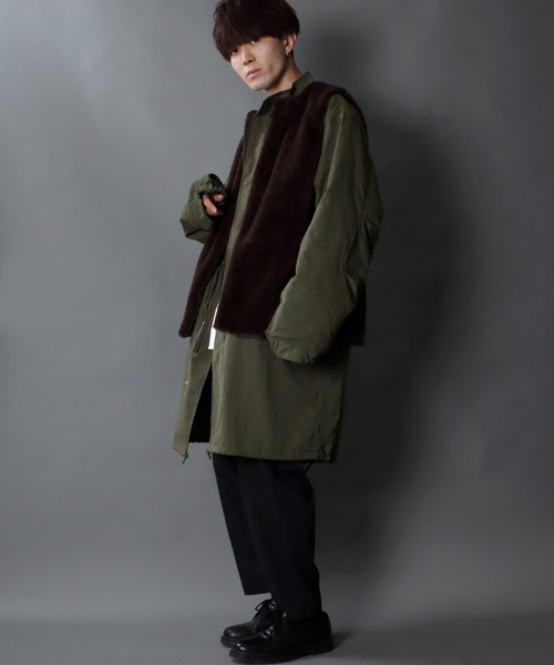 SITRY(シトリー)の「fur vest/ファー ベスト(ベスト・メンズ・ブラック/ブラウン・M/L/XL)」の16枚目の写真