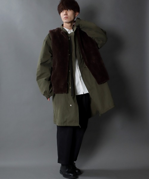 SITRY(シトリー)の「fur vest/ファー ベスト(ベスト・メンズ・ブラック/ブラウン・M/L/XL)」の19枚目の写真