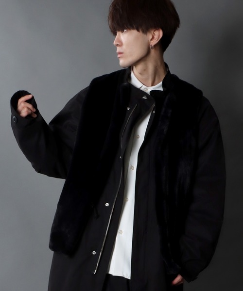 SITRY(シトリー)の「fur vest/ファー ベスト(ベスト・メンズ・ブラック/ブラウン・M/L/XL)」の14枚目の写真