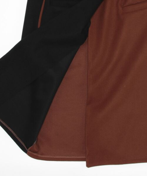 Settimissimo(セッティミッシモ)の「バイカラーロングコート(チェスターコート・レディース・ブラウン・FREE)」の3枚目の写真