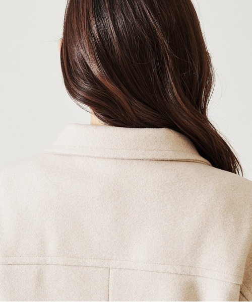 acro（アクロ）の「■スタンドカラーロングコート/AC2711（その他アウター・レディース・ベージュ/ブラック/アイボリー・ﾌﾘ-）」の9枚目の写真