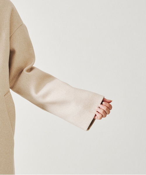 acro（アクロ）の「■スタンドカラーロングコート/AC2711（その他アウター・レディース・ベージュ/ブラック/アイボリー・ﾌﾘ-）」の19枚目の写真