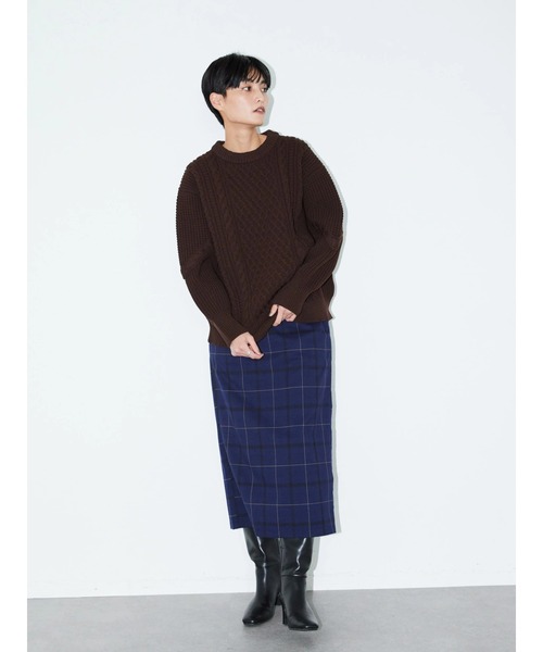 AMERICAN HOLIC（アメリカンホリック）の「チェックタイトスカート（スカート・レディース・ブルー系その他5/ブラウン系その他4・M/S/L）」の15枚目の写真