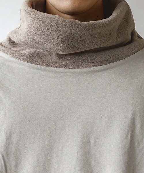 MinoriTY（マイノリティ）の「【MinoriTY】オフタートル フリース リバーシブル トレーナー/スウェット メンズ（スウェット・メンズ・ブラック/ホワイト/モカ・L/M）」の9枚目の写真