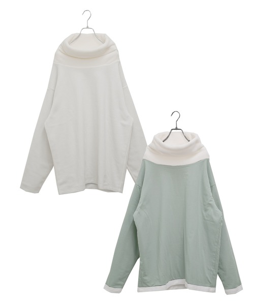 MinoriTY（マイノリティ）の「【MinoriTY】オフタートル フリース リバーシブル トレーナー/スウェット メンズ（スウェット・メンズ・ブラック/ホワイト/モカ・L/M）」の16枚目の写真