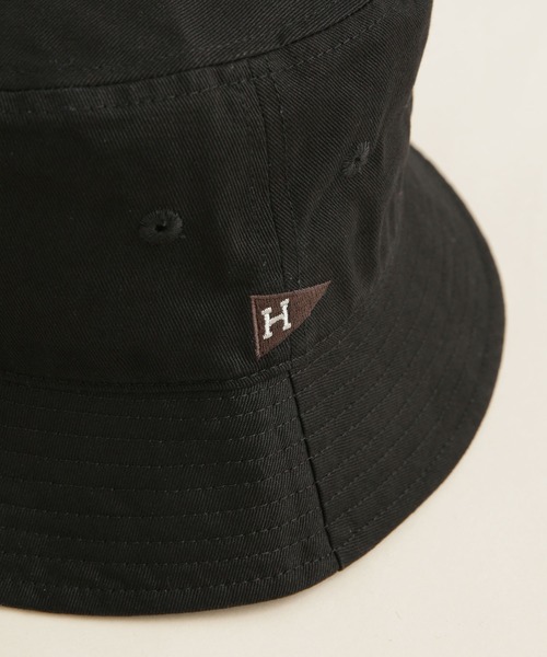 NANO universe（ナノユニバース）の「LB.04/別注 刺繍ツイルバケットハット（ハット・メンズ・ブラック/ベージュ/チャコール・FREE）」の7枚目の写真