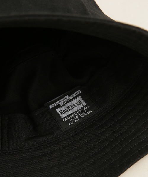 NANO universe（ナノユニバース）の「LB.04/別注 刺繍ツイルバケットハット（ハット・メンズ・ブラック/ベージュ/チャコール・FREE）」の5枚目の写真